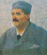 Portrait of a male person with cap